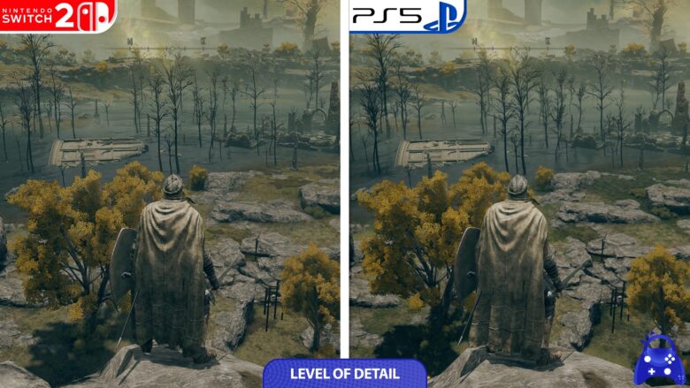 Switch2とPS5のディテール比較(遠景)
