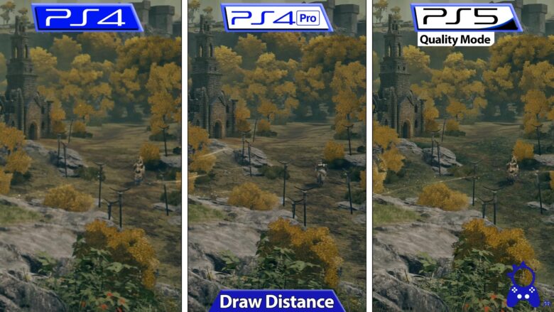 PS4・PS4Pro・PS5の描画距離比較