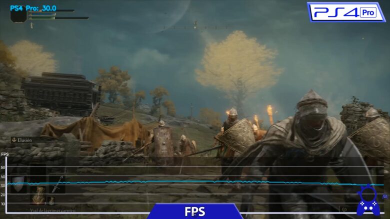 PS4Pro版のフレームレート計測(拠点)