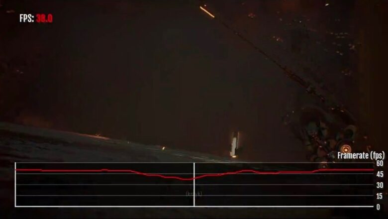 FPS表示付きの比較動画キャプチャ（38fps）